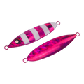 Finesse Slow Pitch Flutter Jig, 60gm, Hot Pink Stripe, 2 pack