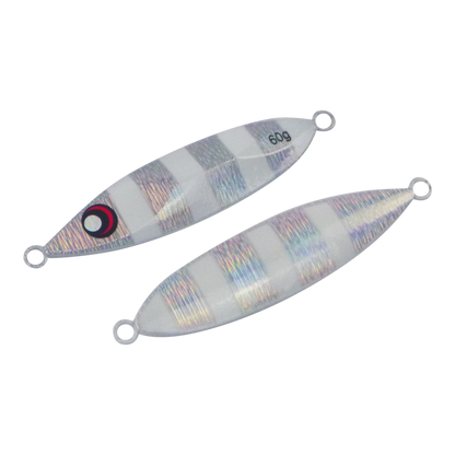 Finesse Slow Pitch Flutter Jig, 60gm, Silver White, 2 pack V658-93MC000362013