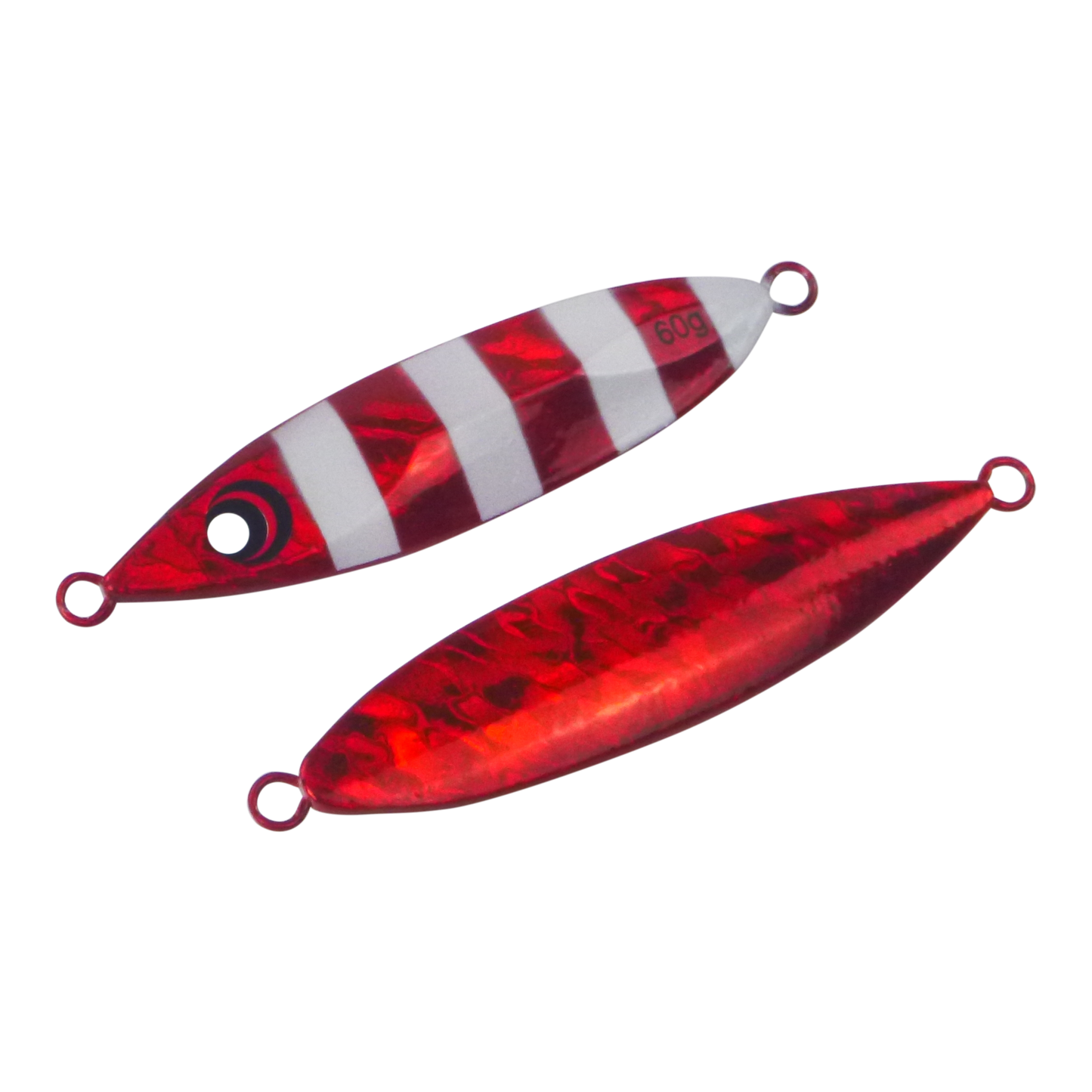 Finesse Slow Pitch Flutter Jig, 60gm, Ruby Flash, 2 pack V658-93MC000362021