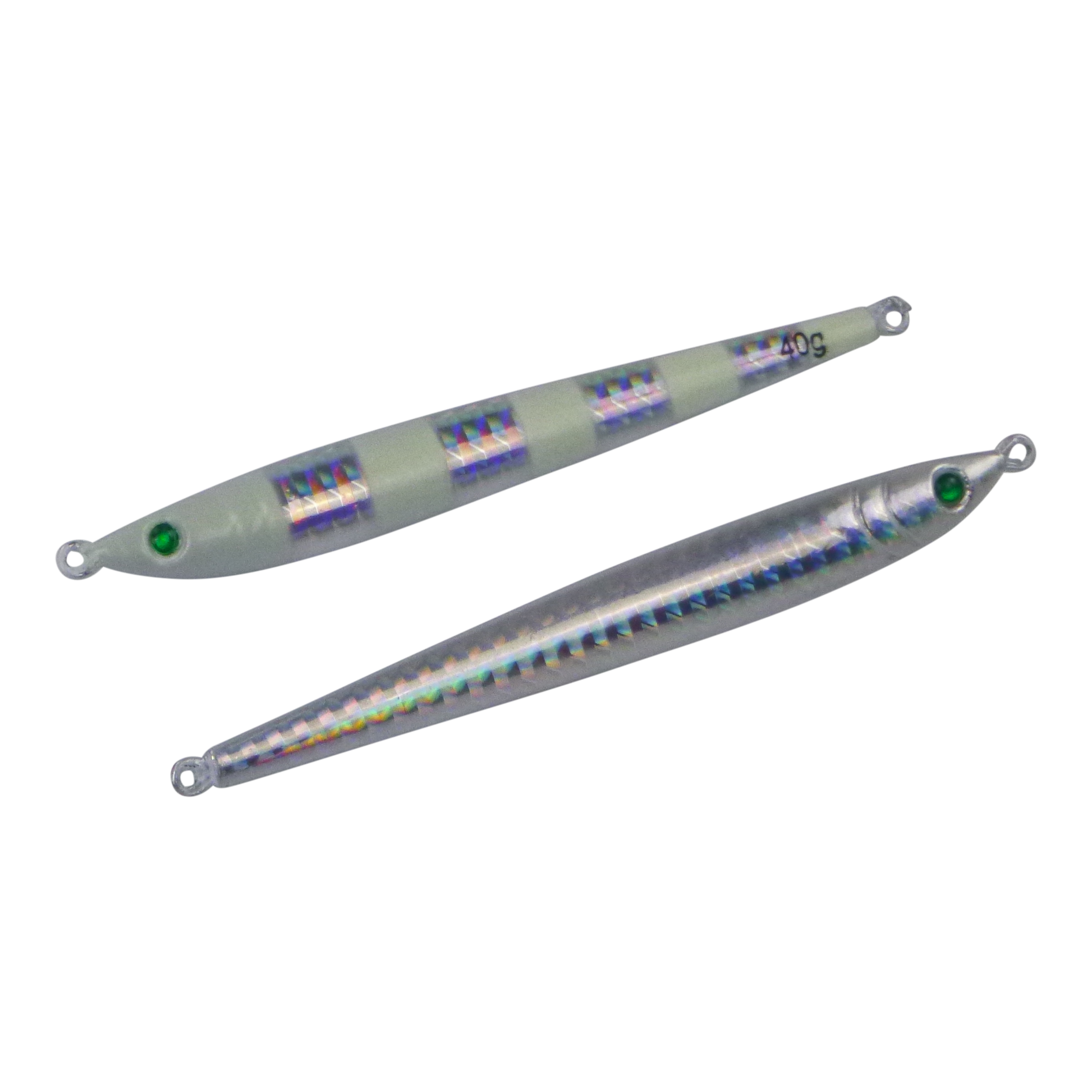Finesse Pencil Jig, 40gm, Lumo Silver, 2 pack V658-93MC0003623011