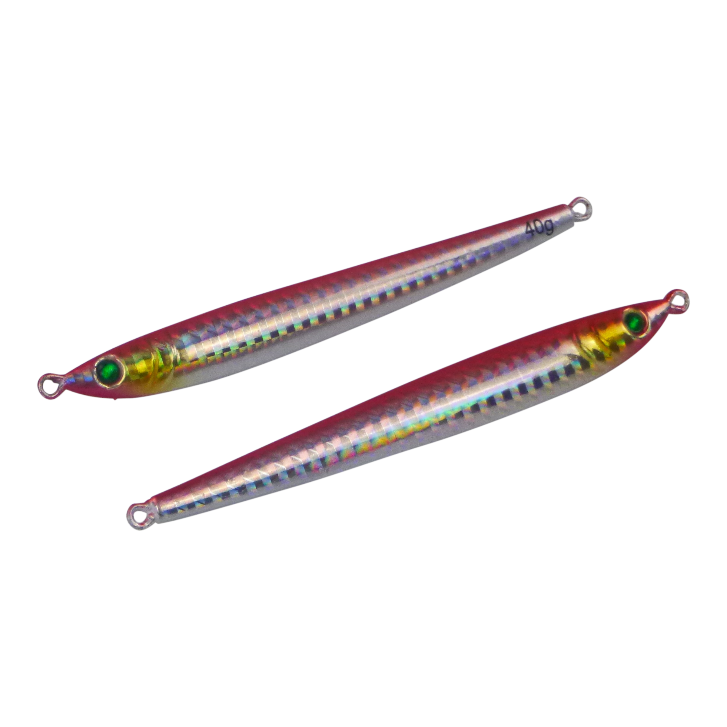 Finesse Pencil Jig, 40gm, Magenta Silver, 2 pack