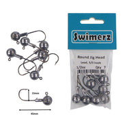 Swimerz Round Jig Head, 1/2 oz 2/0 Hook, 8 pack V658-93MC0003623027
