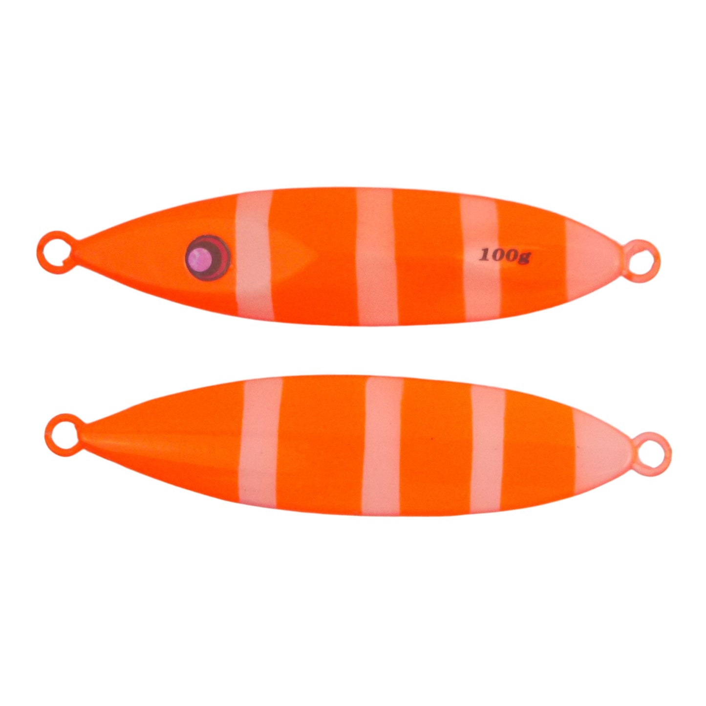 Finesse Slow Pitch Flutter Jig, 100gm, Bright Orange, 2 pack V658-93MC000363019