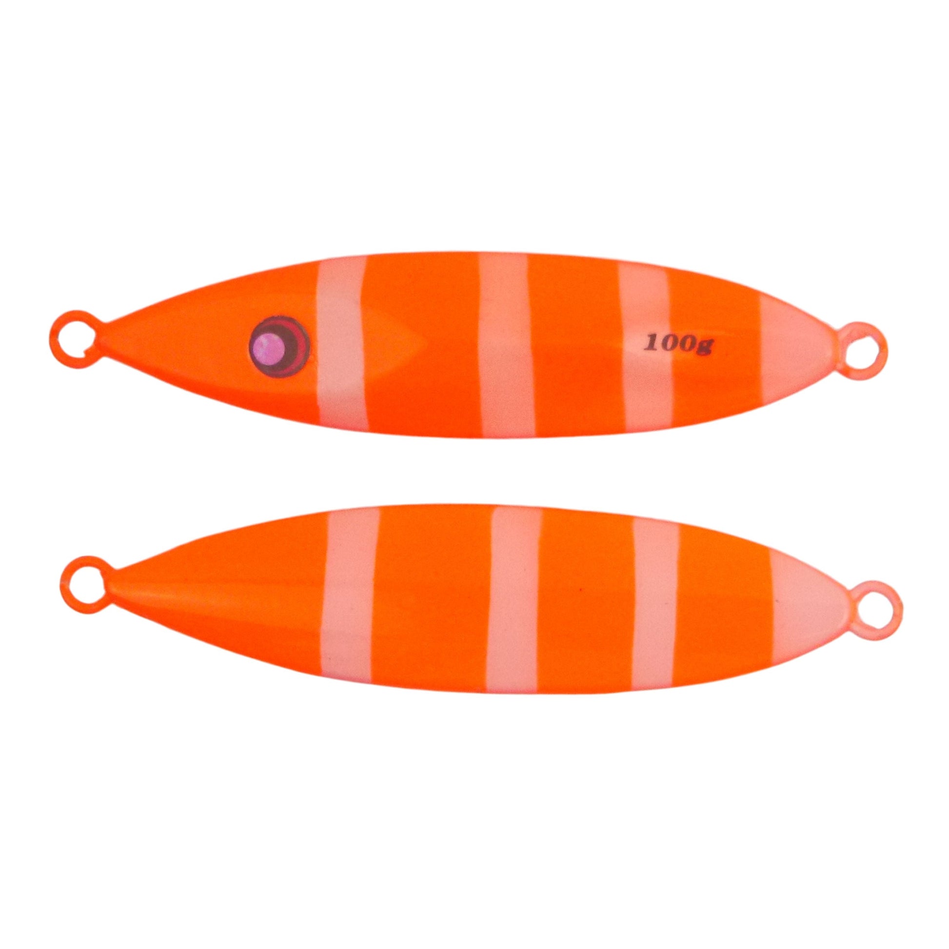 Finesse Slow Pitch Flutter Jig, 100gm, Bright Orange, 2 pack V658-93MC000363019