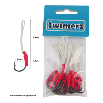 Swimerz 2/0 Single Assist Hooks, 10 pack V658-93MC000370102