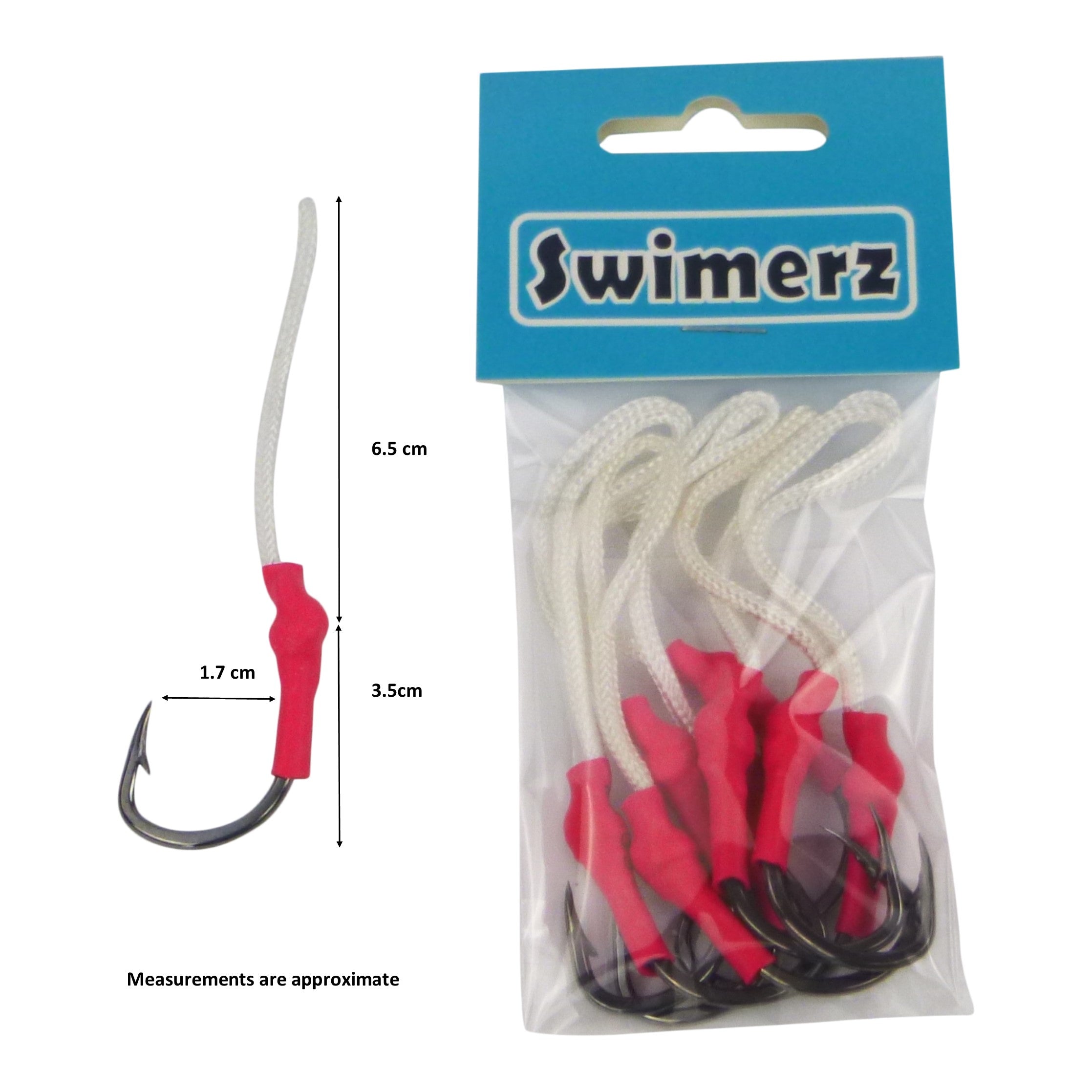 Swimerz 4/0 Single Assist Hooks, 8 pack V658-93MC000370104