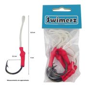 Swimerz 5/0 Single Assist Hooks, 6 pack V658-93MC000370105