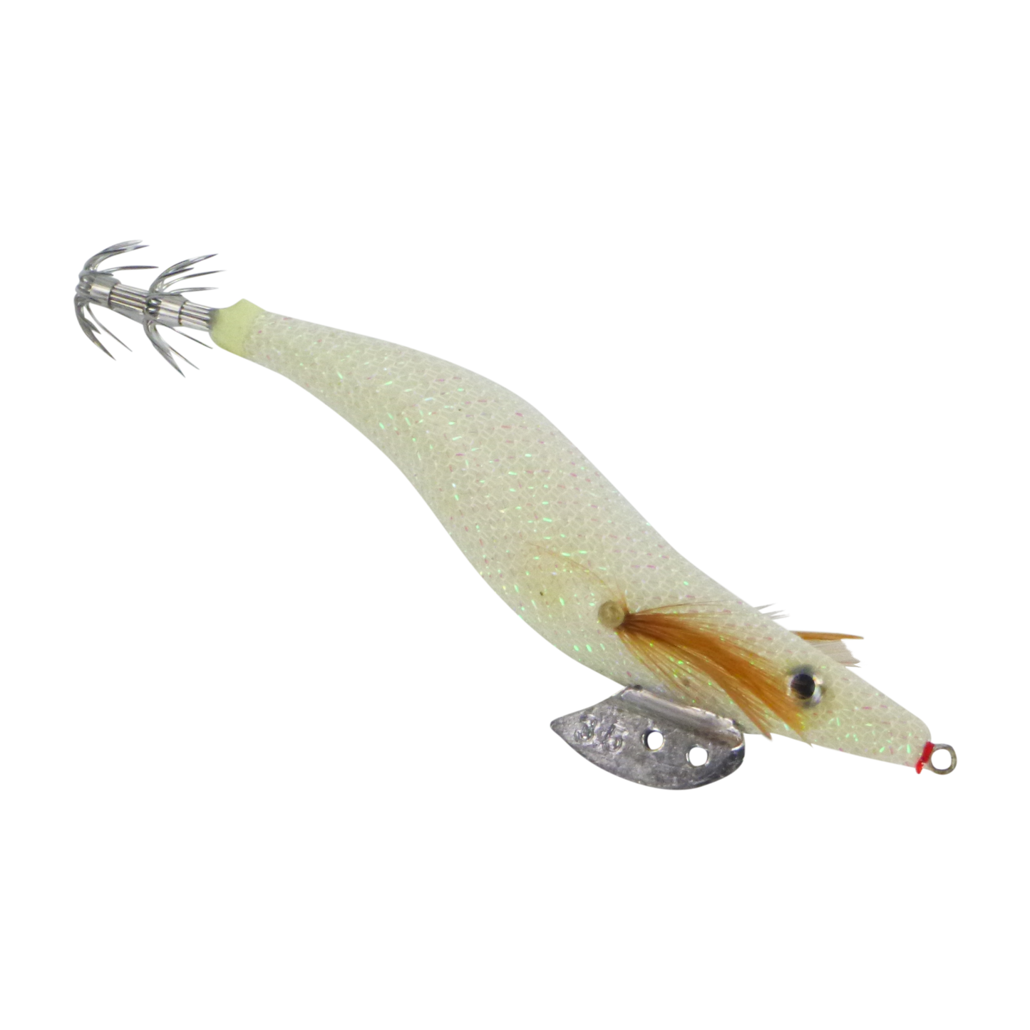 Finesse Rumoika Squid Jig, White Glow, size 3.5, 2 pack V658-93MC000380100
