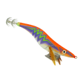 Finesse Rumoika Squid Jig, Orange Glow, size 3.5, 2 pack