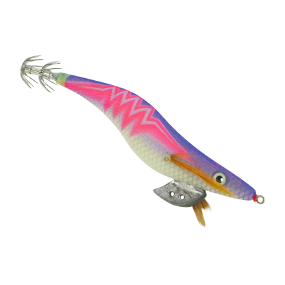 Finesse Rumoika Squid Jig, Purple Pink Neon, size 3.5, 2 pack V658-93MC000390114