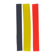 Swimerz Assist Hook Sleeves, 8/10mm Shrink Tube, Black, Yellow & Red, 100mm. Qty 30. V658-93MC000400002