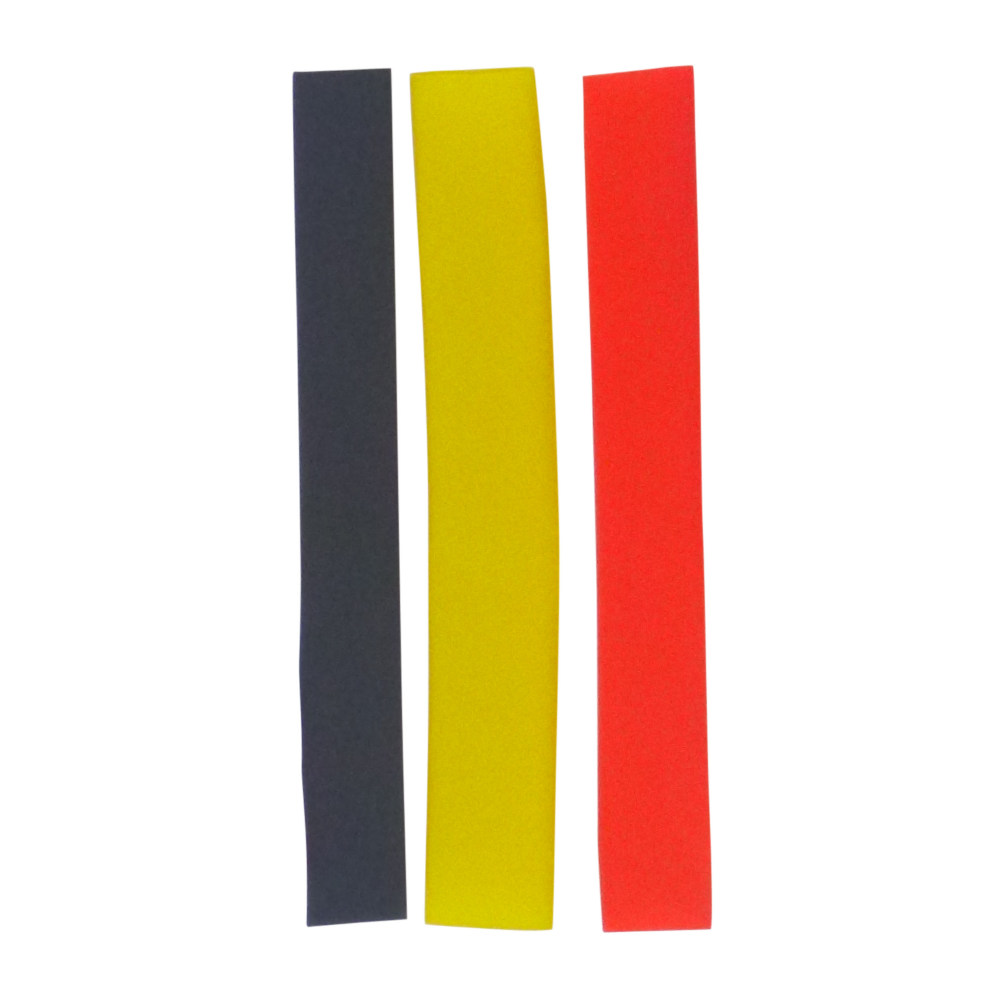 Swimerz Assist Hook Sleeves, 8/10mm Shrink Tube, Black, Yellow & Red, 100mm. Qty 30. V658-93MC000400002