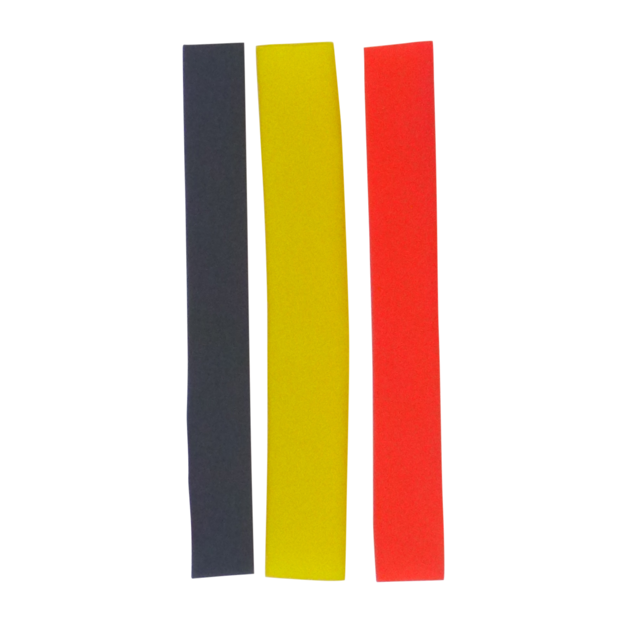 Swimerz Assist Hook Sleeves, 8/10mm Shrink Tube, Black, Yellow & Red, 100mm. Qty 30. V658-93MC000400002