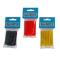 Swimerz Assist Hook Sleeves, 6mm Shrink Tube, Black, Yellow & Red, 50mm. Qty 45. V658-93MC000400003