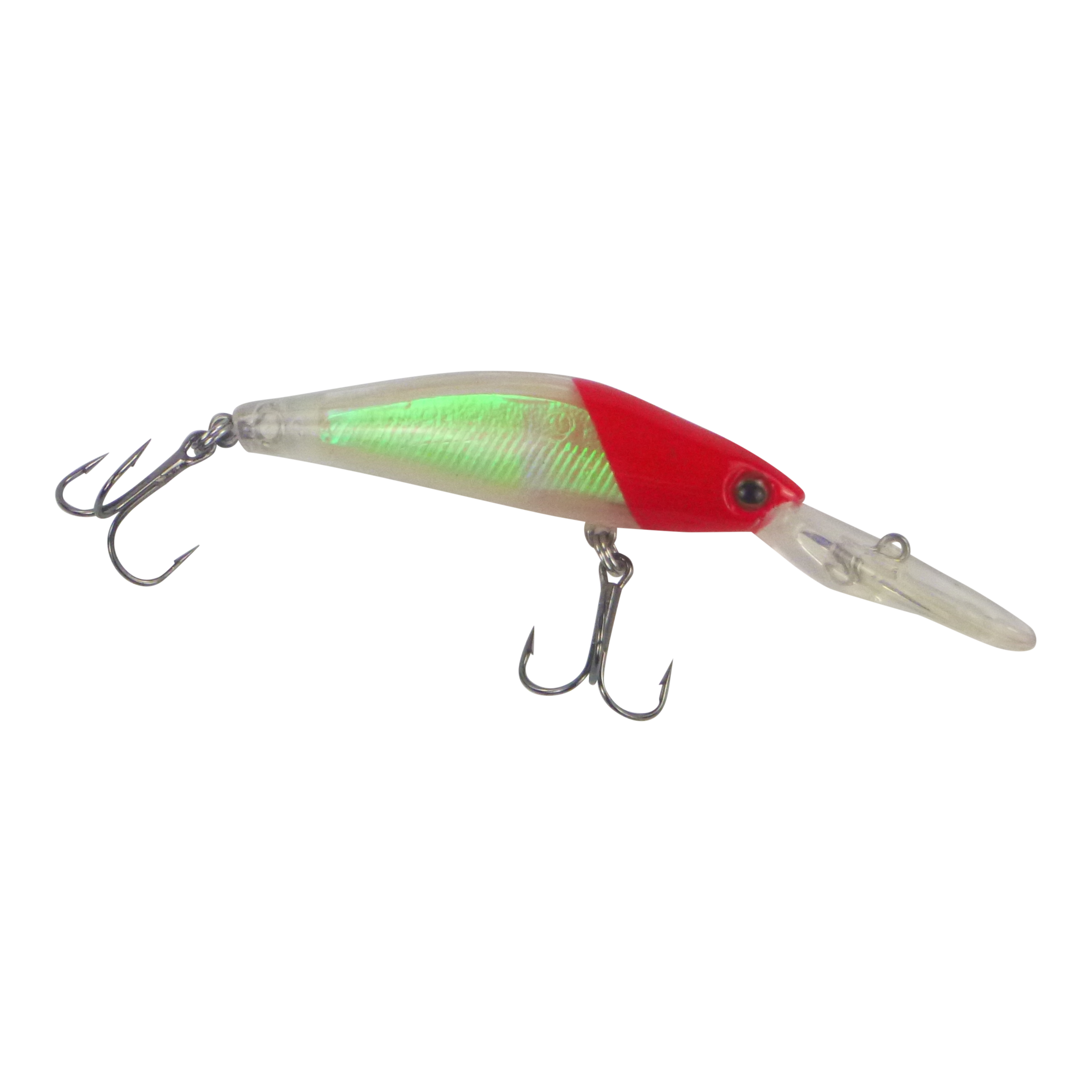 Finesse Longlip Minnow, Red Head, 90mm