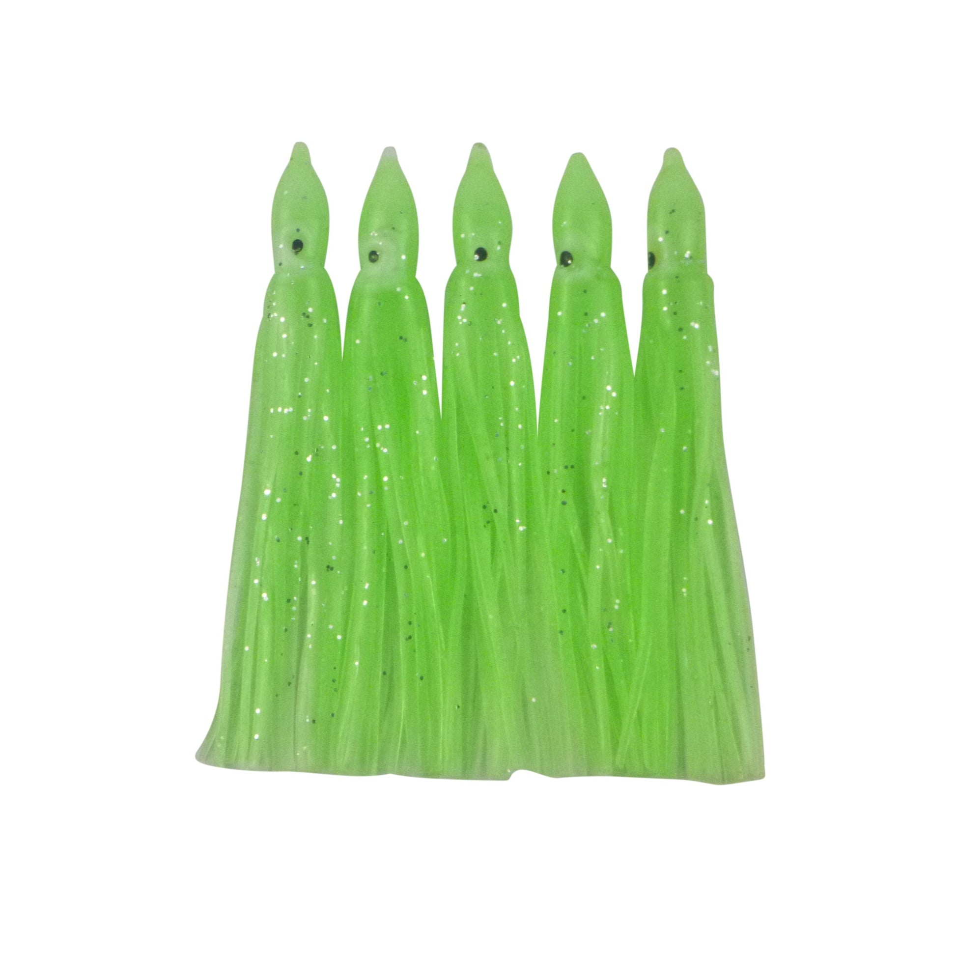 Swimerz Octopus Skirts 100mm Lumo Green, 5 pack V658-93MC000437001