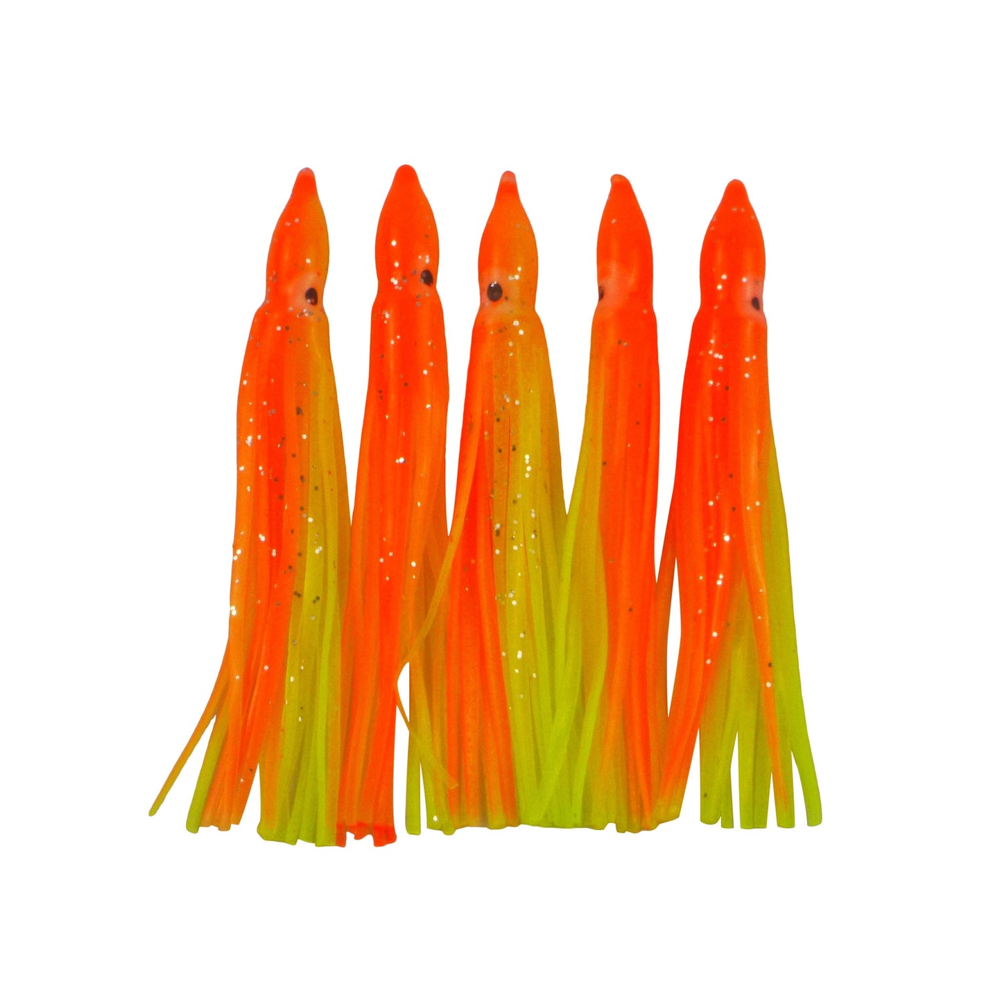 Swimerz Octopus Skirts 100mm Orange Fire, 5 pack V658-93MC000437003