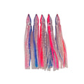 Swimerz Octopus Skirts 100mm Silver Stripe, 5 pack