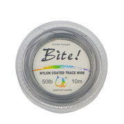 Swimerz Bite 7 Strand Coated Leader Wire, 50lb breaking strain, 10 mtrs V658-93MC000438103