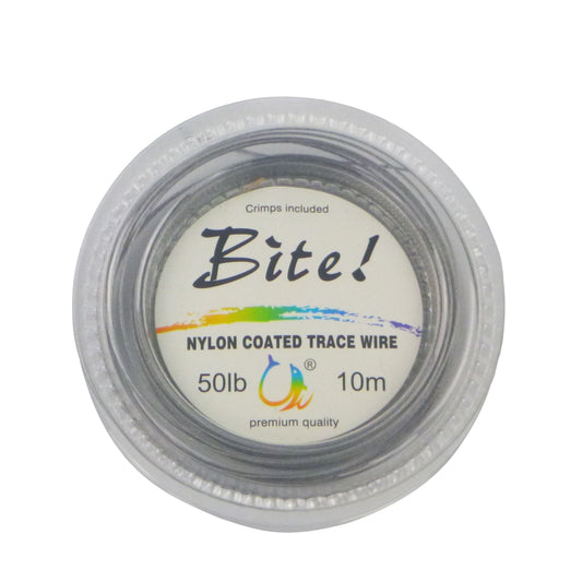 Swimerz Bite 7 Strand Coated Leader Wire, 50lb breaking strain, 10 mtrs V658-93MC000438103