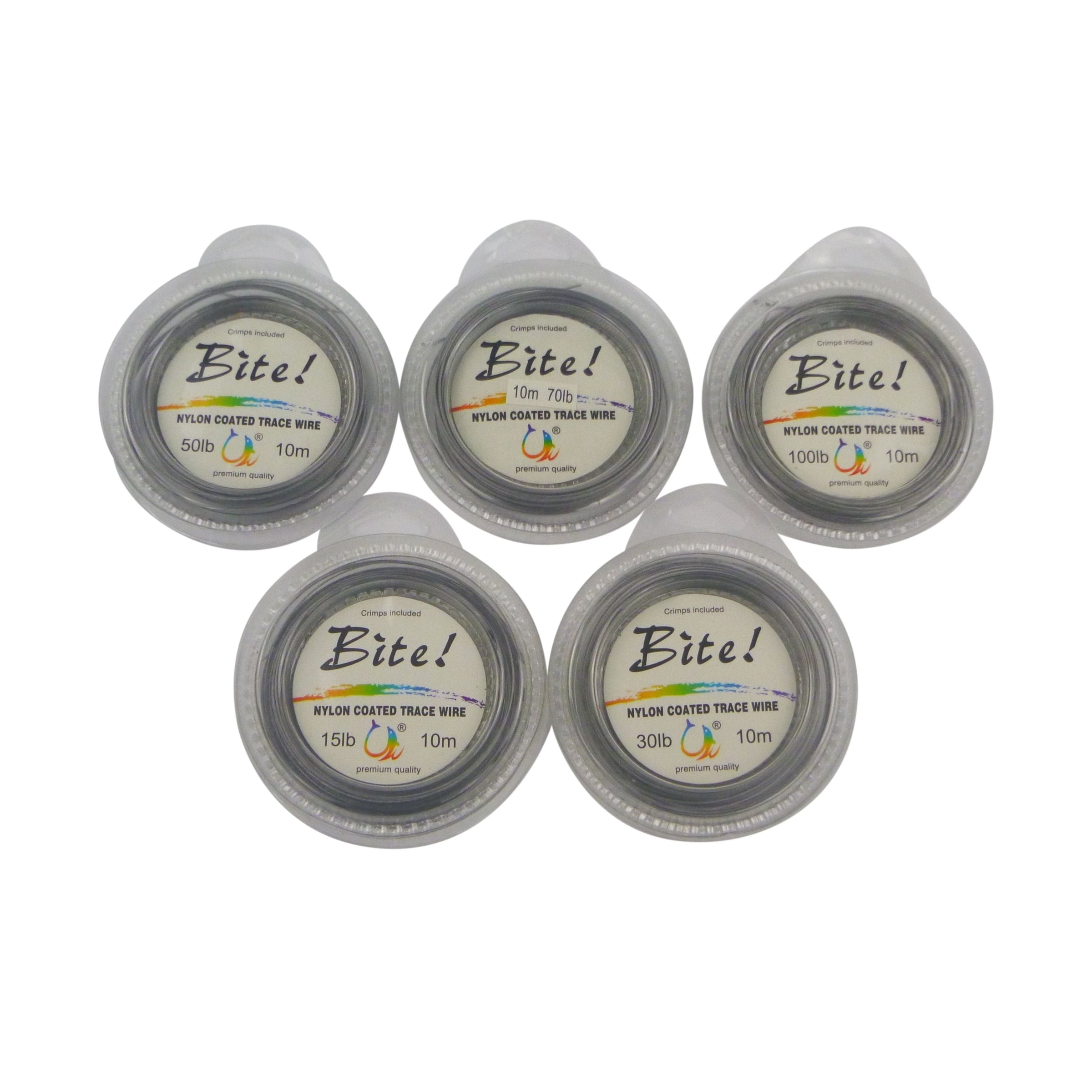 Swimerz Bite 7 Strand Coated Leader Wire, 50lb breaking strain, 10 mtrs V658-93MC000438103