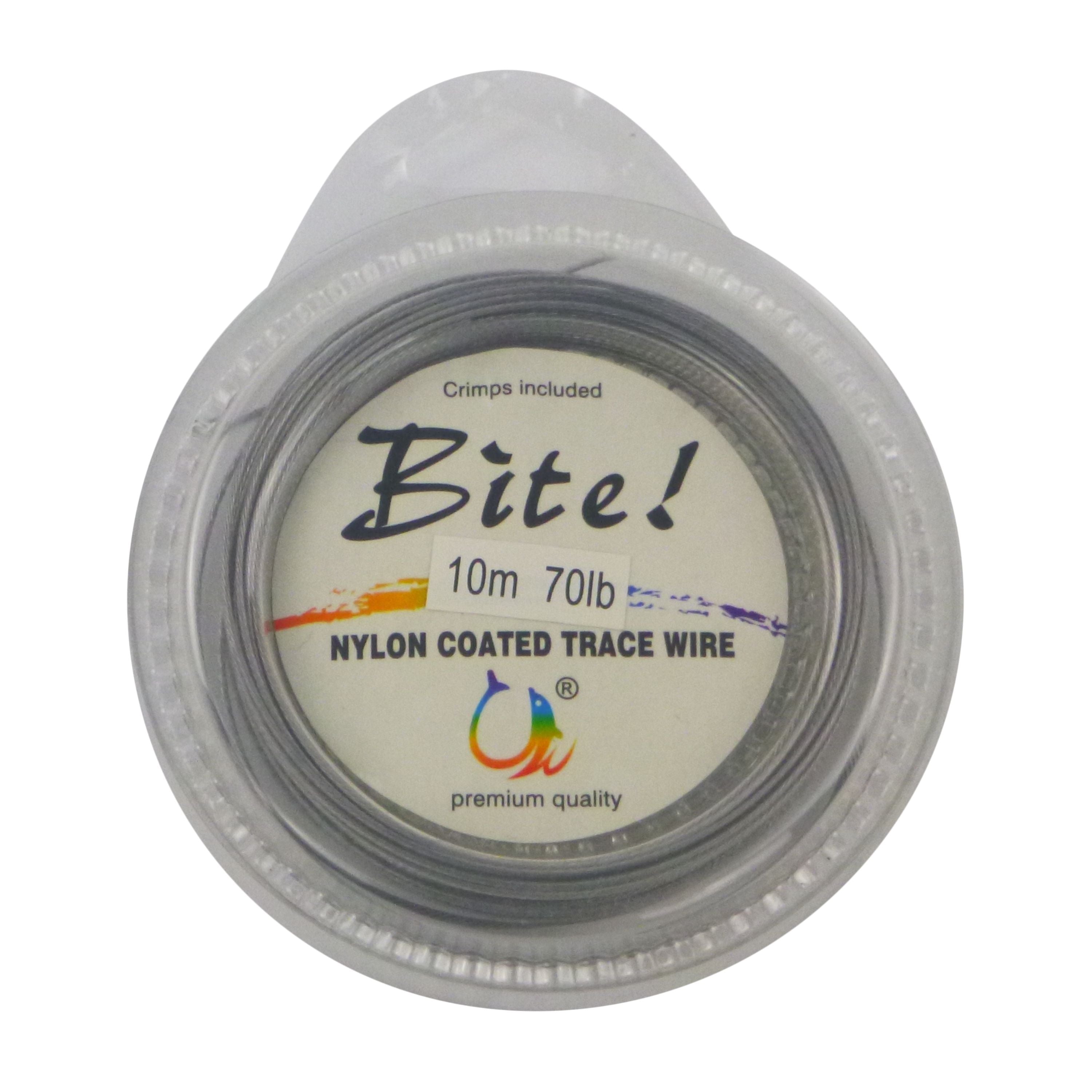 Swimerz Bite 7 Strand Coated Leader Wire, 70lb breaking strain, 10 mtrs V658-93MC000438104