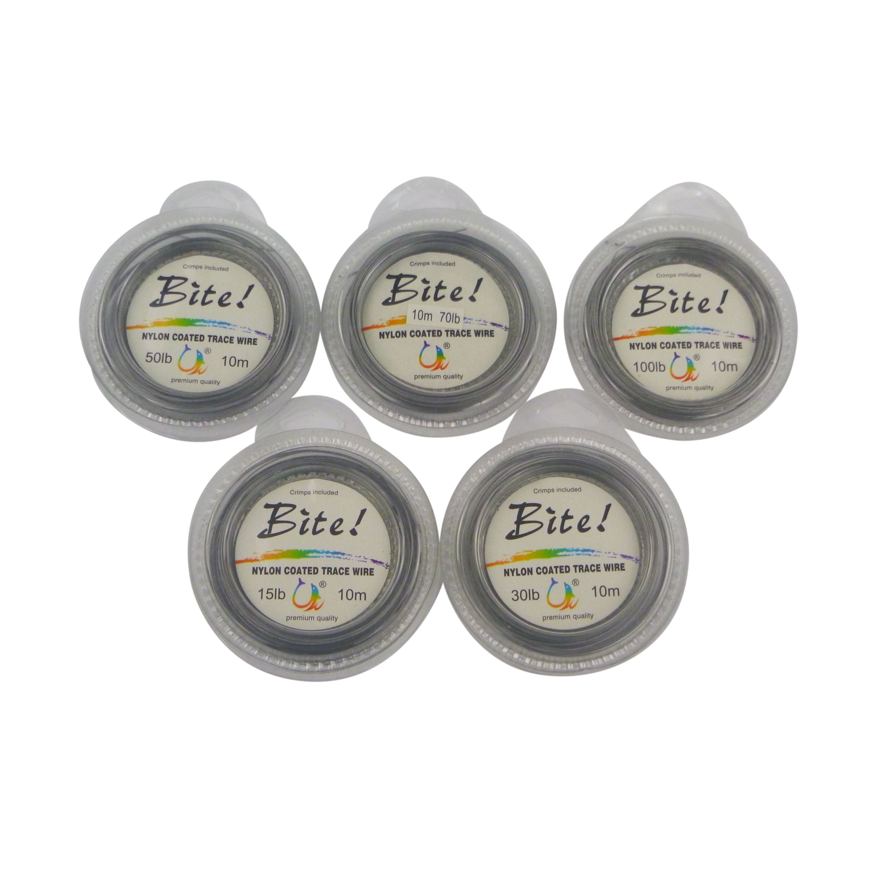 Swimerz Bite 7 Strand Coated Leader Wire, 70lb breaking strain, 10 mtrs V658-93MC000438104