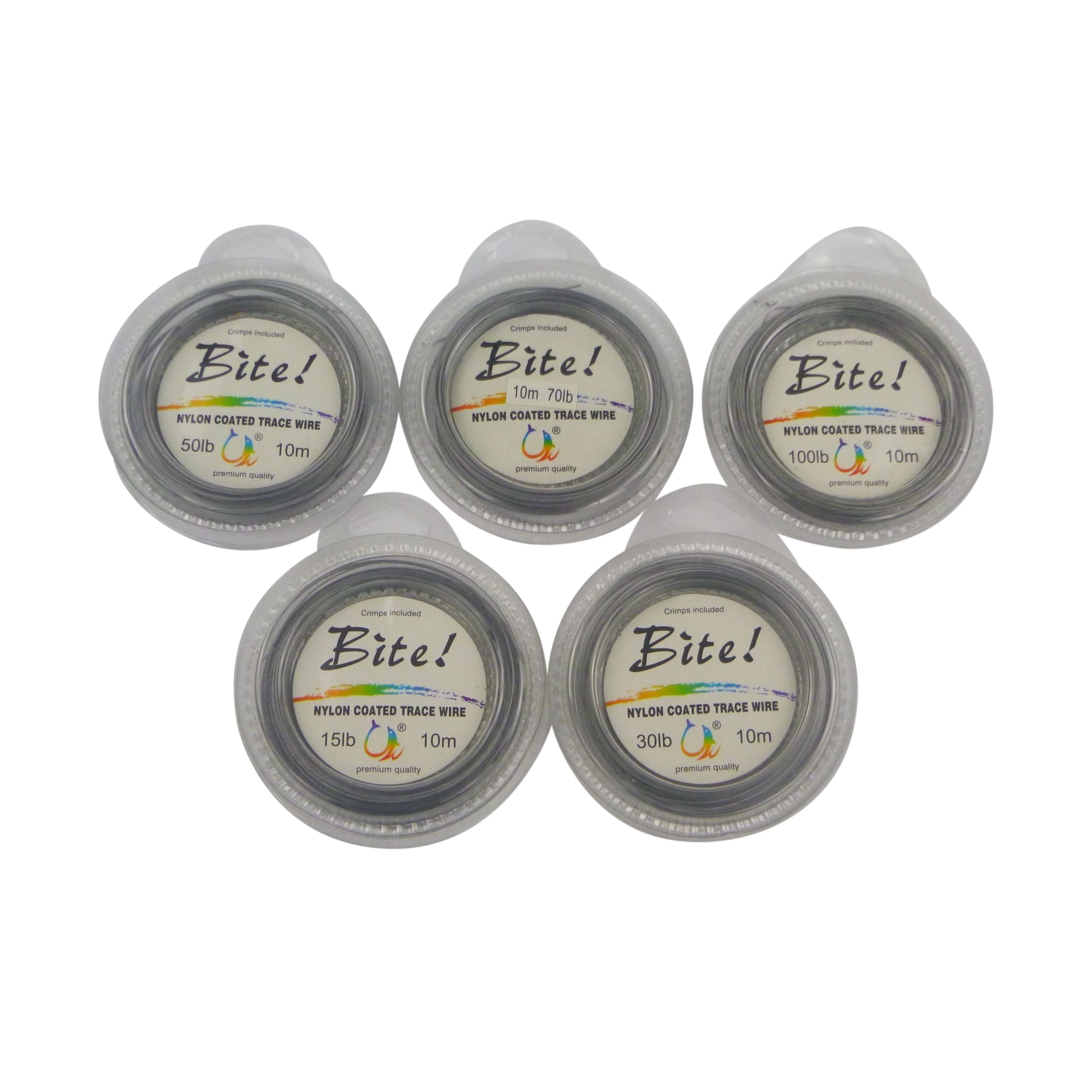 Swimerz Bite 7 Strand Coated Leader Wire, 100lb breaking strain, 10 mtrs V658-93MC000438105