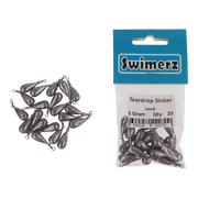 Swimerz 5gm Teardrop Sinker, Lead, 20 pack V658-93MC000472001