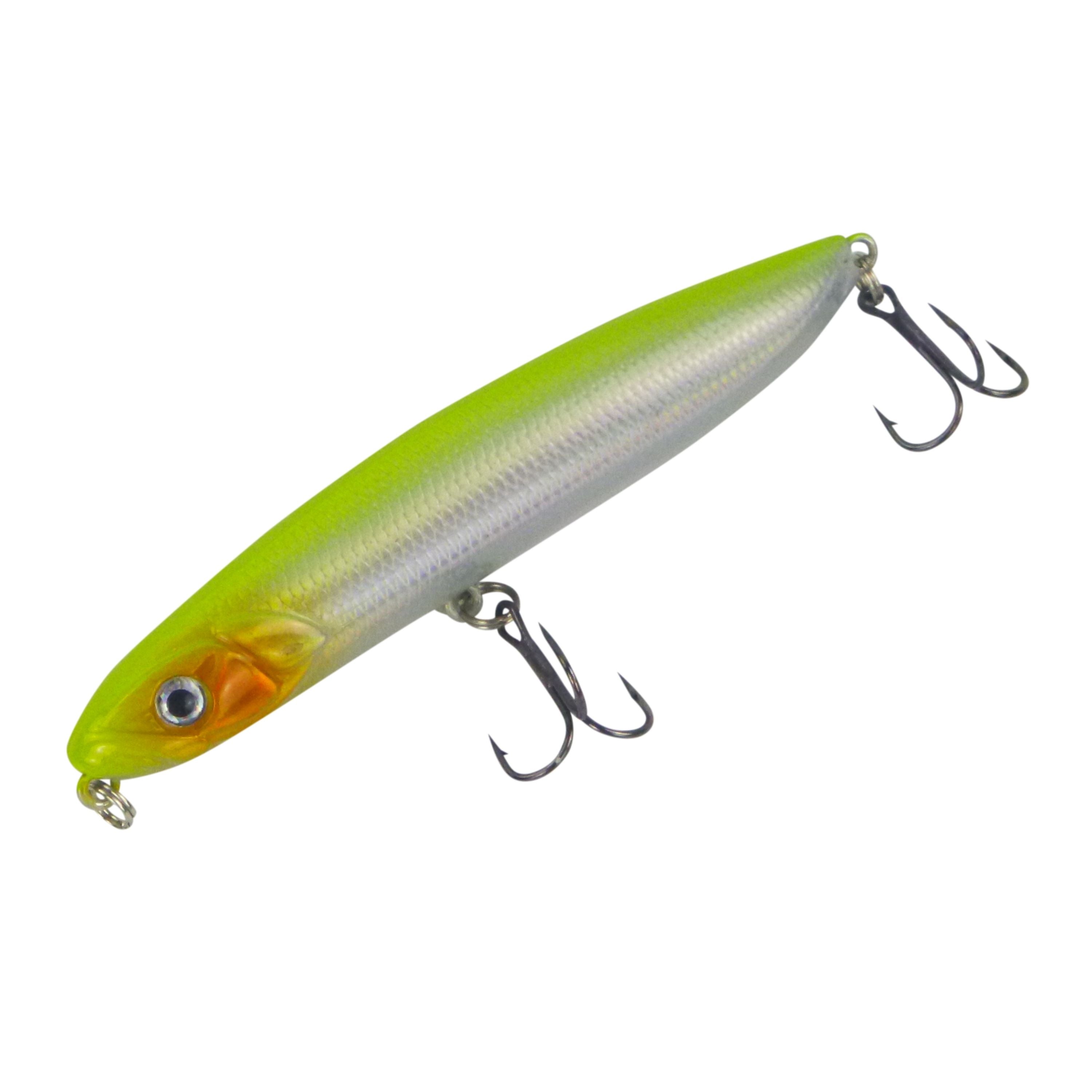Toppu Mizzu Stickbait, 95mm, Chartreuse Silver V658-93MC000490101