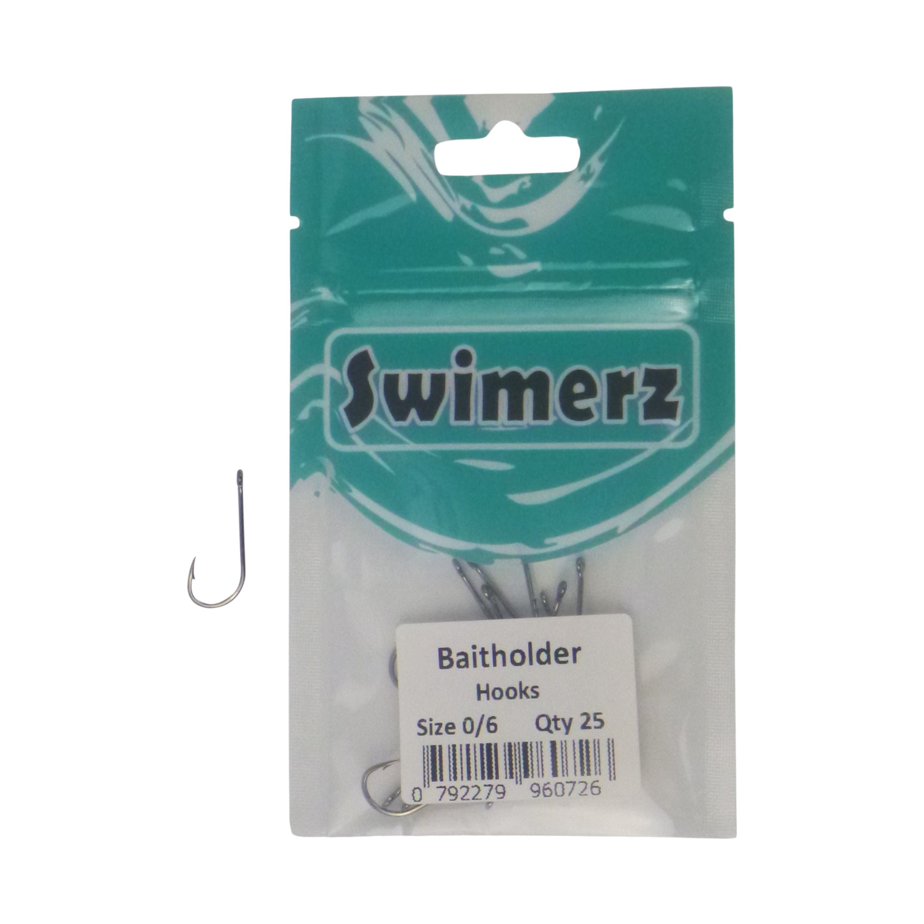 Swimerz 0/6 Baitholder Hook, Qty 25 V658-93MC000496100