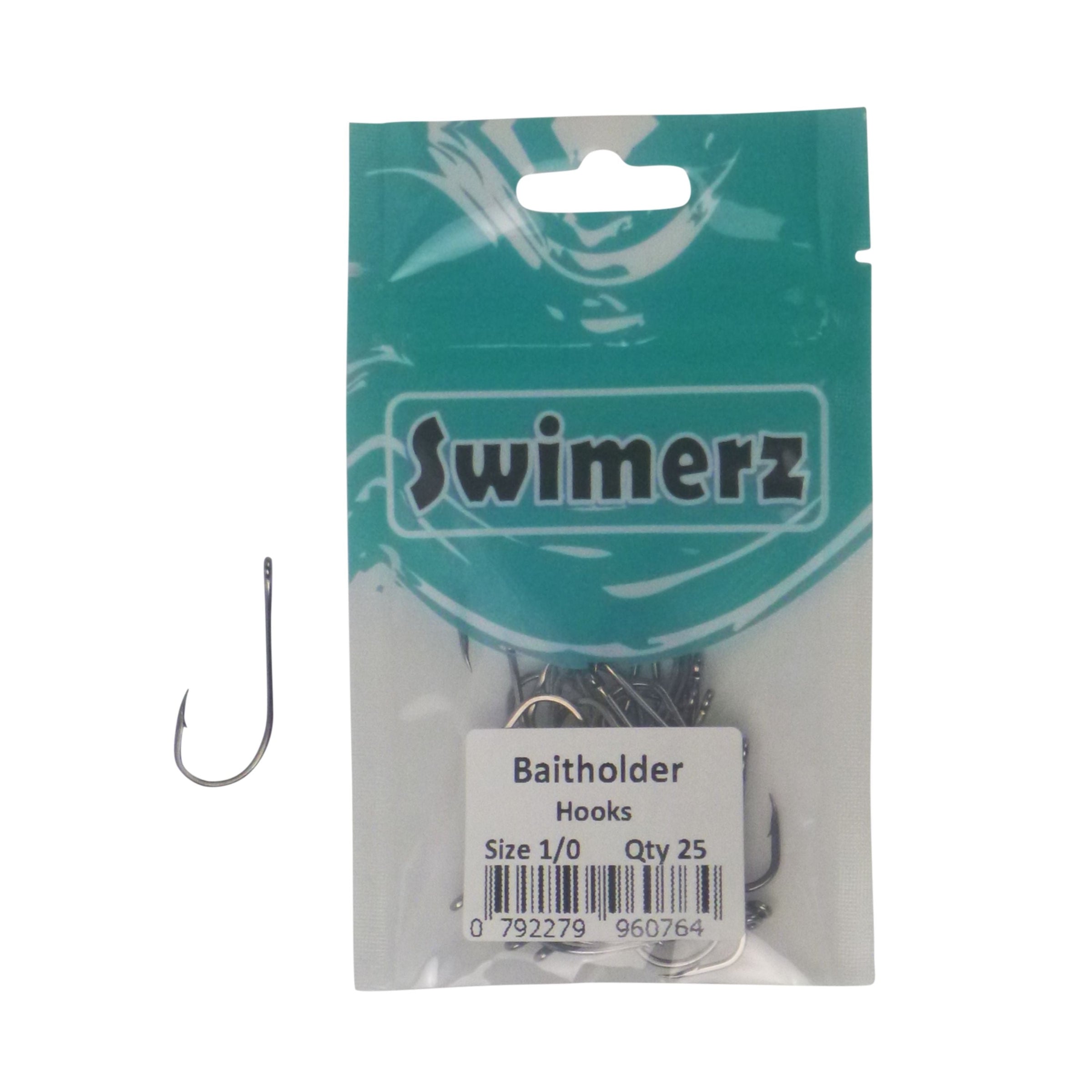 Swimerz 1/0 Baitholder Hook, Qty 25 V658-93MC000496104