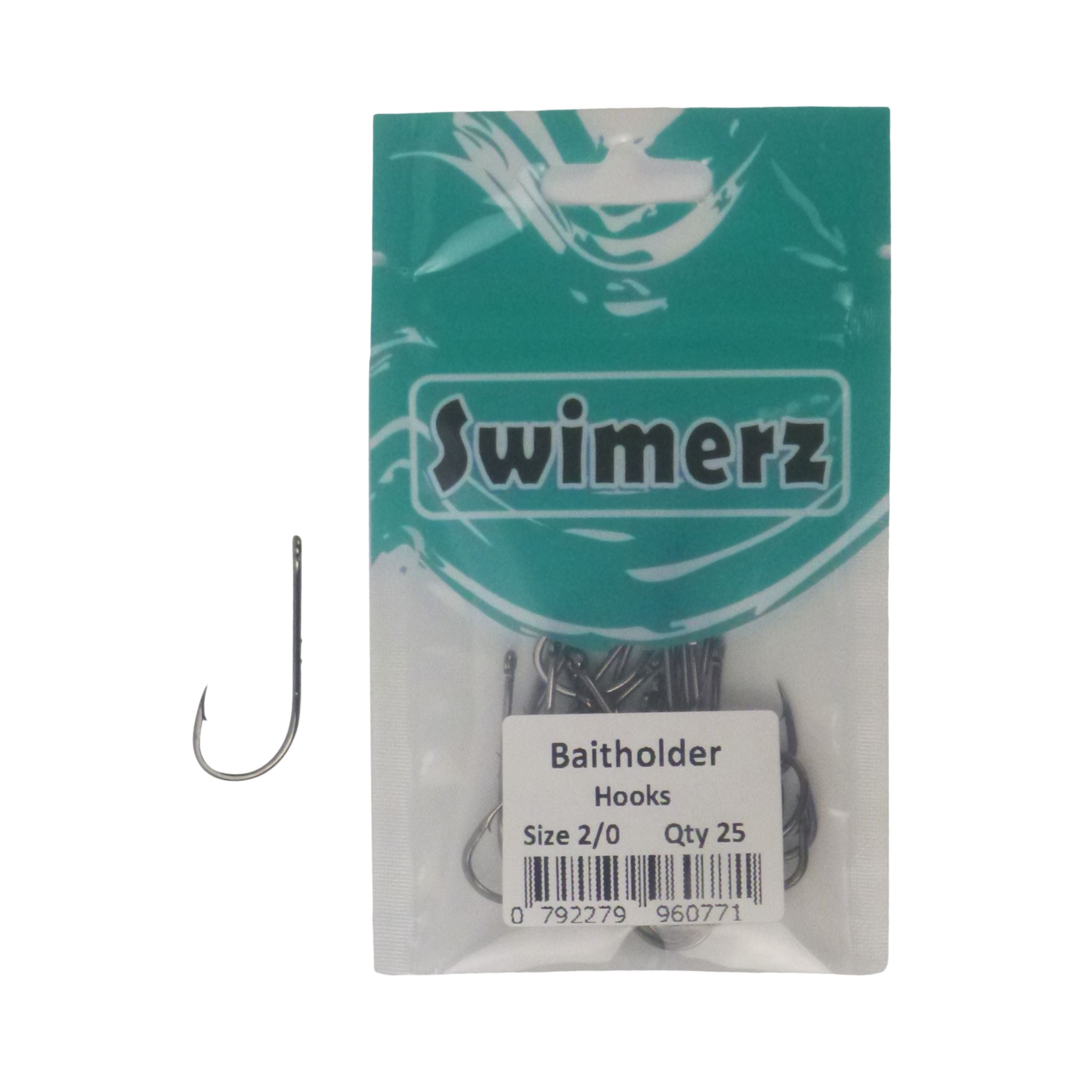Swimerz 2/0 Baitholder Hook, Qty 25 V658-93MC000496105