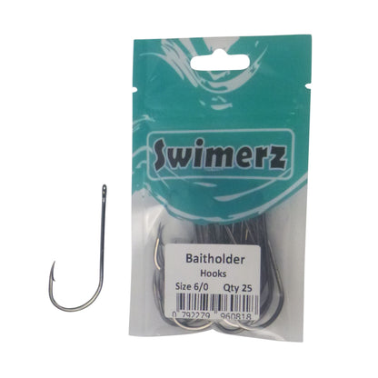 Swimerz 6/0 Baitholder Hook, Qty 25 V658-93MC000496109