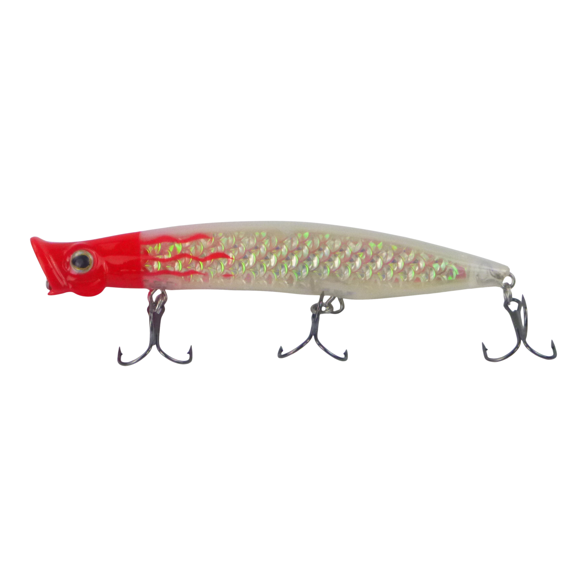 Toppu Mizzu Cupface Popper, 110mm, Silver Red Hex V658-93MC000540113
