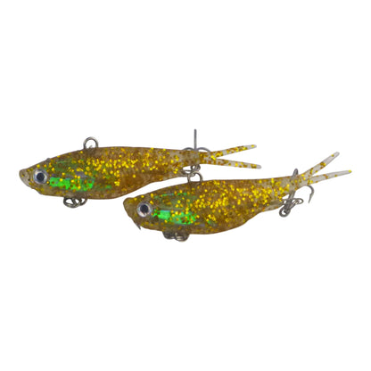 Swimerz 95mm Soft Vibe, Clear Gold, 2 pack V658-93MC000580013