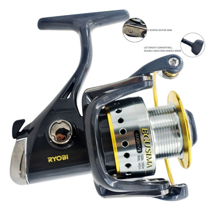 Ryobi Ecusima 2000 Spinning Reel, 5:1:1 Fast Retrieve 4+1 BB V658-93MC000610202