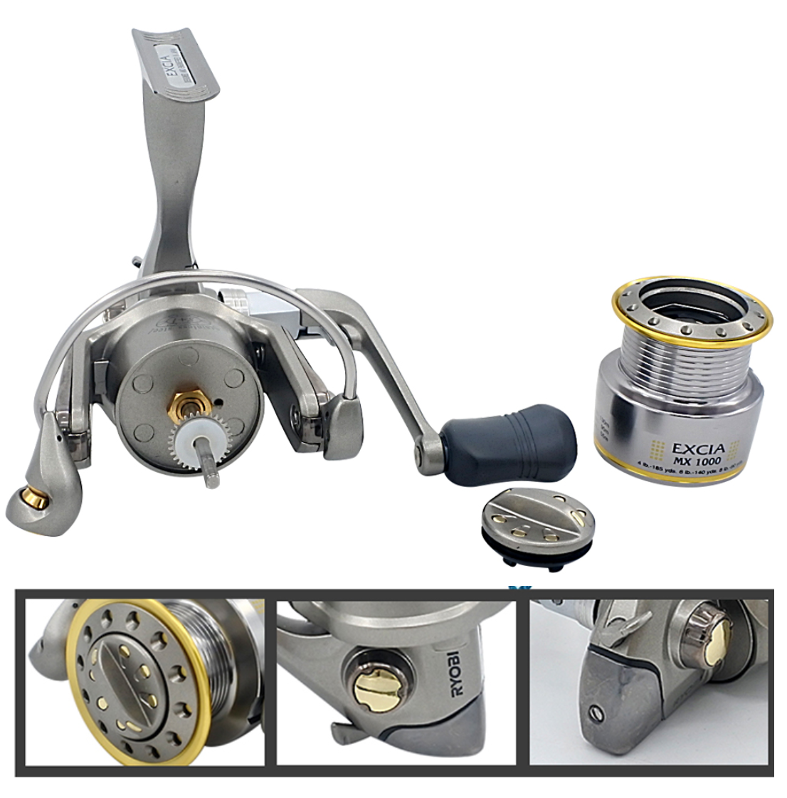 Ryobi Excia 3000 Spinning Reel, 4:9:1 Gear Ratio 8+1BB V658-93MC000610403