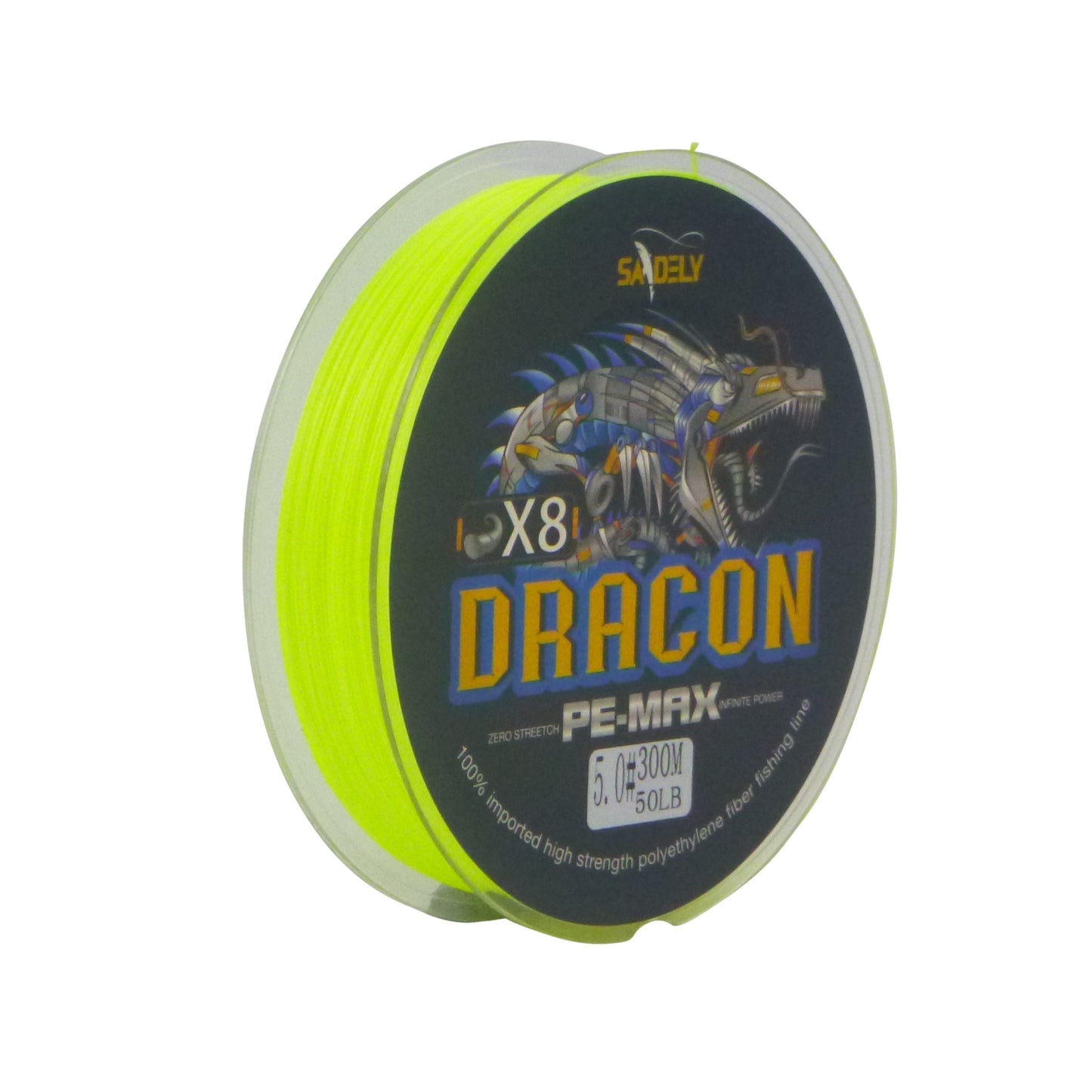 Samdely Dracon X8 Braid, Yellow, #1.5, 20lb, 300Mtr V658-93MC000630104