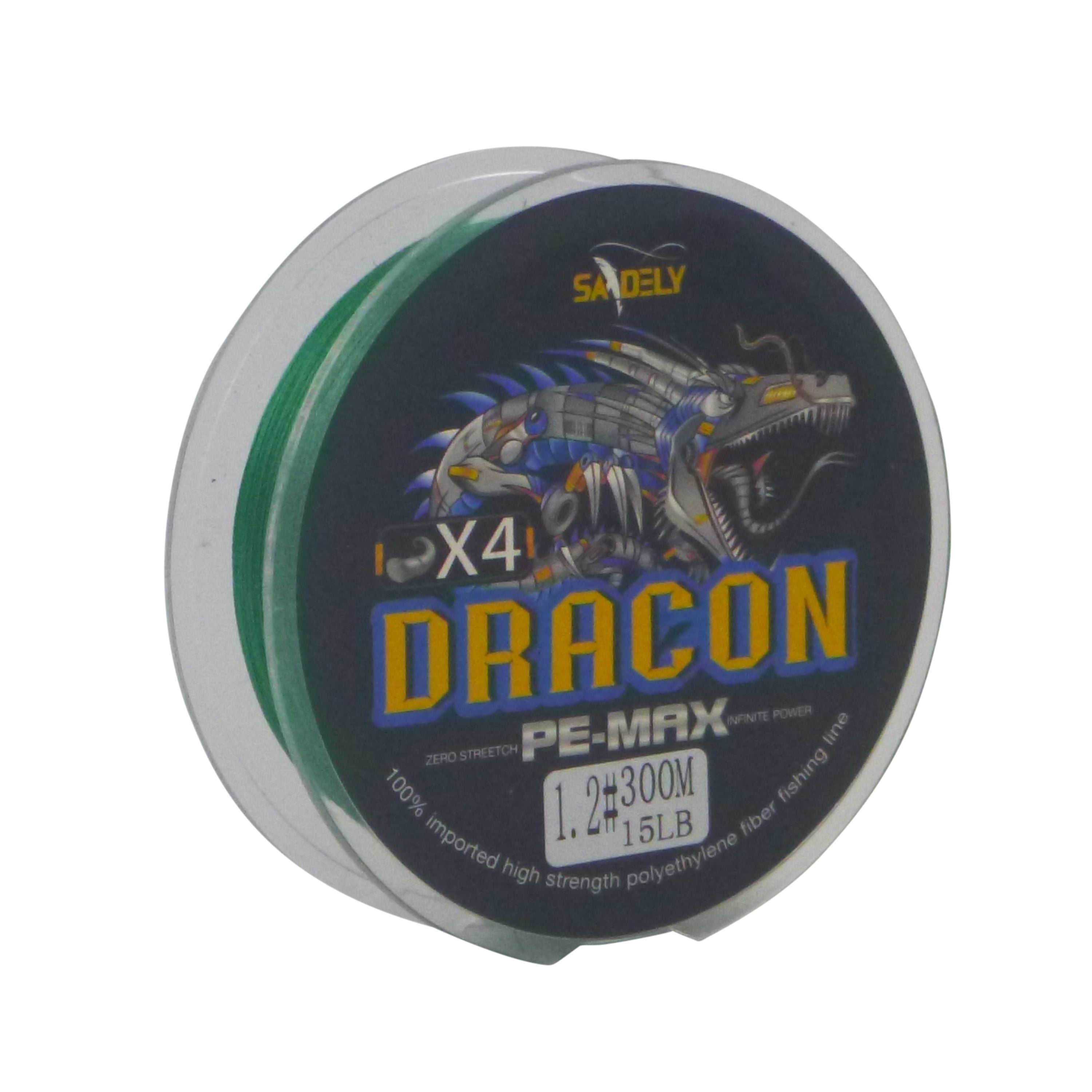 Samdely Dracon X4 Braid, Dark Green, #0.8, 10lb, 300Mtr V658-93MC000630304