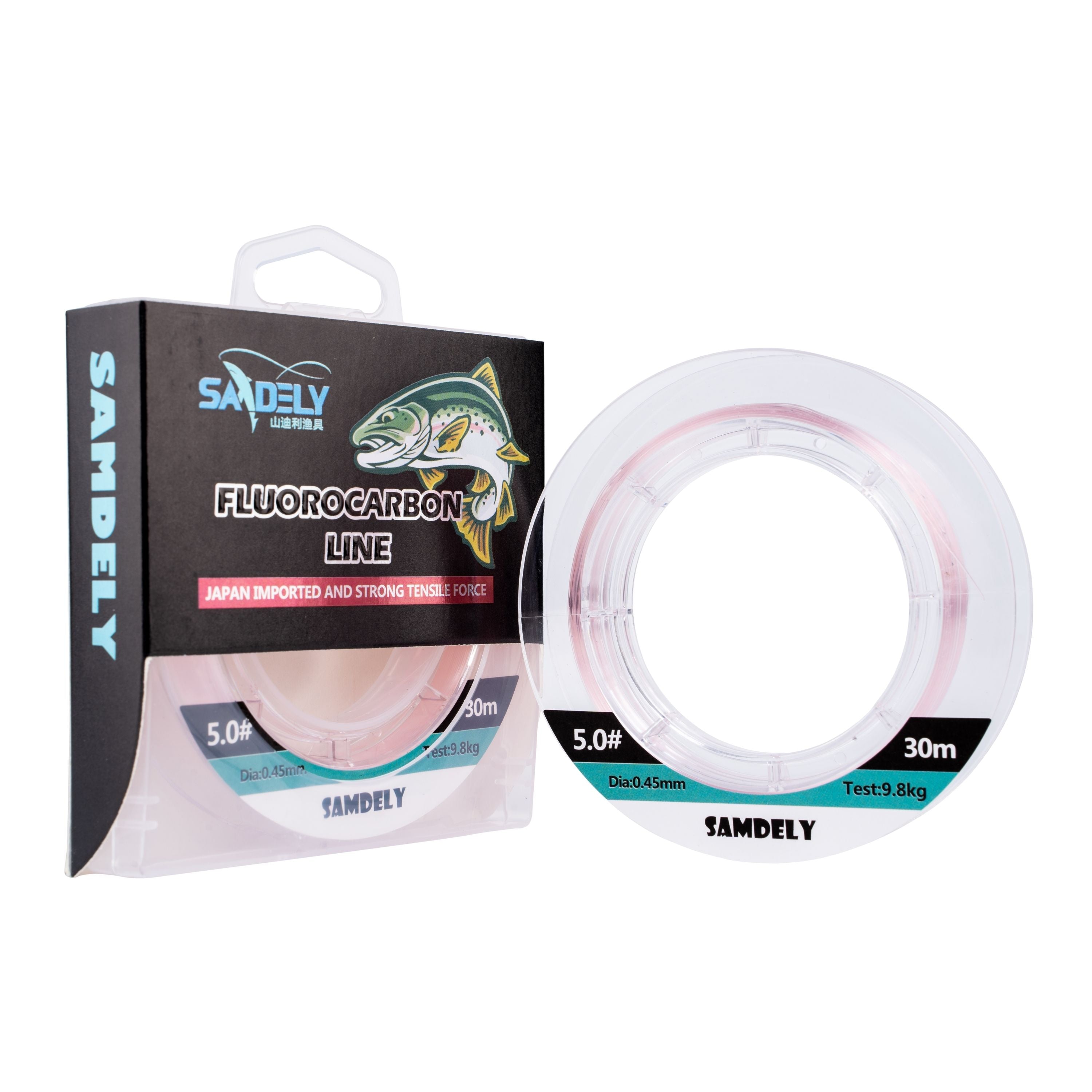 Samdely Pink Fluorocarbon, #2.0, 10lb, 30Mtr V658-93MC000630801