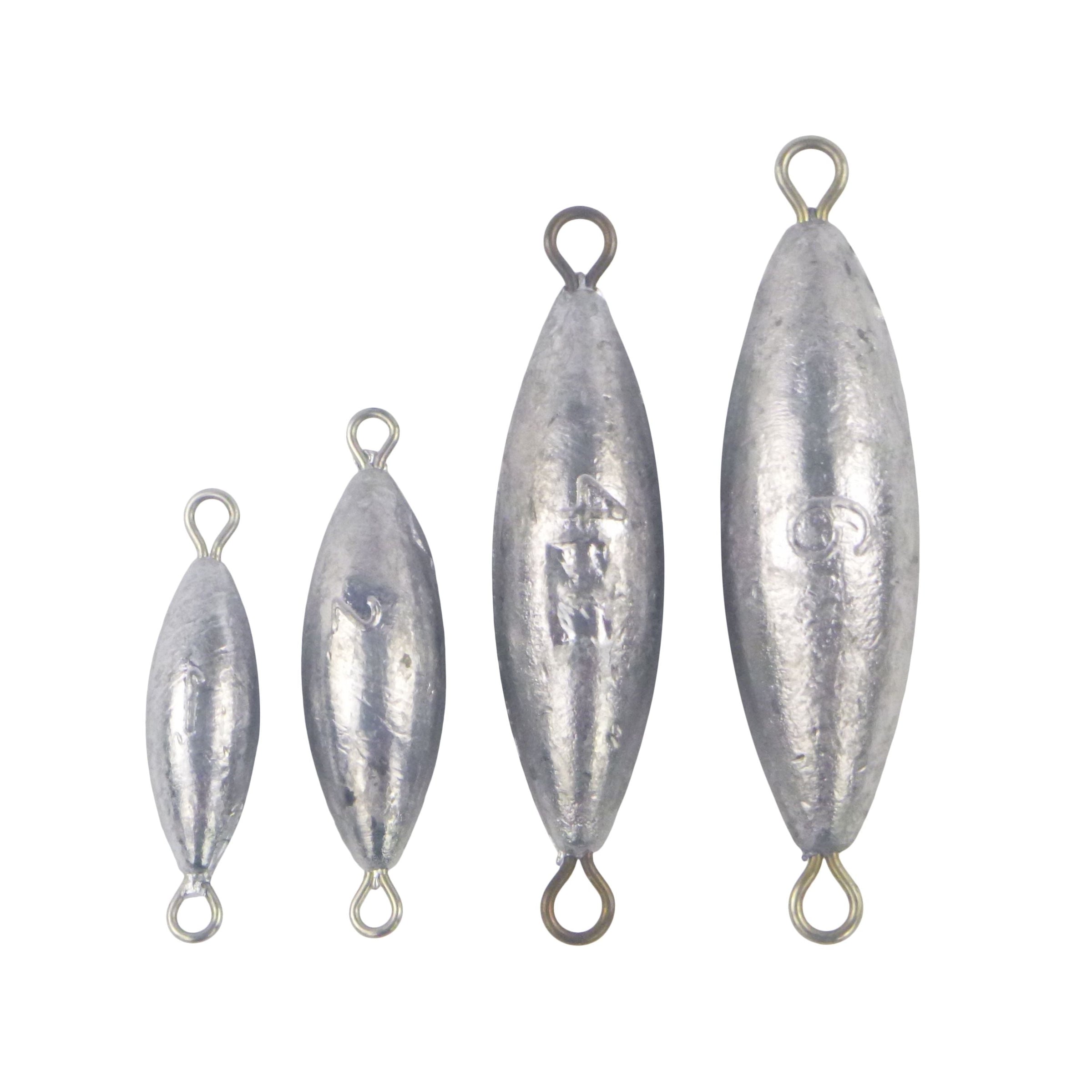 Swimerz Bulk Pack Torpedo Trolling Sinker, 4 sizes, Qty 58 V658-93MC000642010