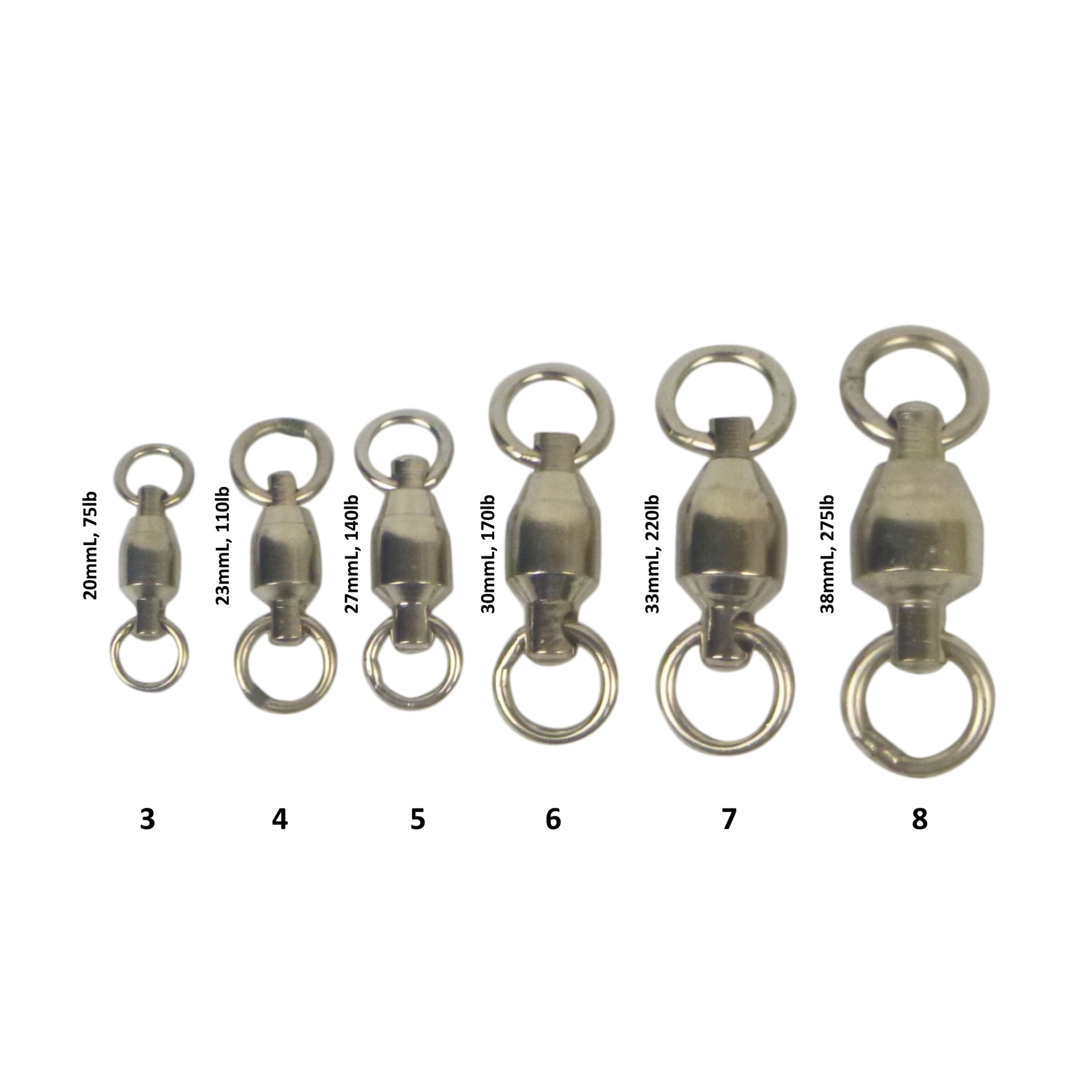 Swimerz Heavy Duty Ball Bearing Swivels, Size 3, 20 pack V658-93MC000670610