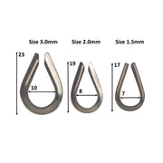 Swimerz Rigging Thimbles, 2.0mm, Qty 25 V658-93MC000680110