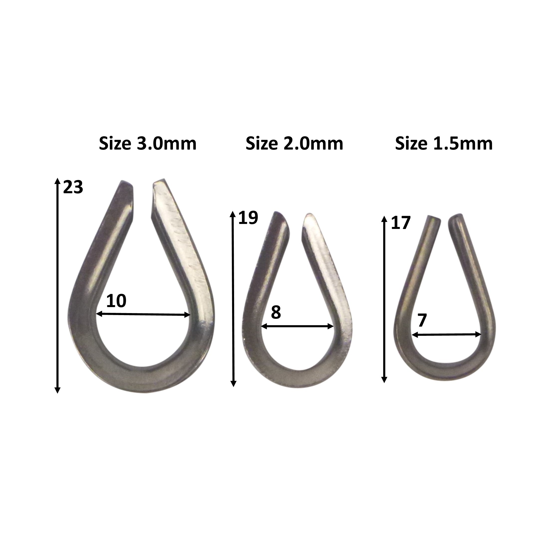 Swimerz Rigging Thimbles, 2.0mm, Qty 25 V658-93MC000680110