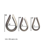 Swimerz Rigging Thimbles, 3.0mm, Qty 25 V658-93MC000680120