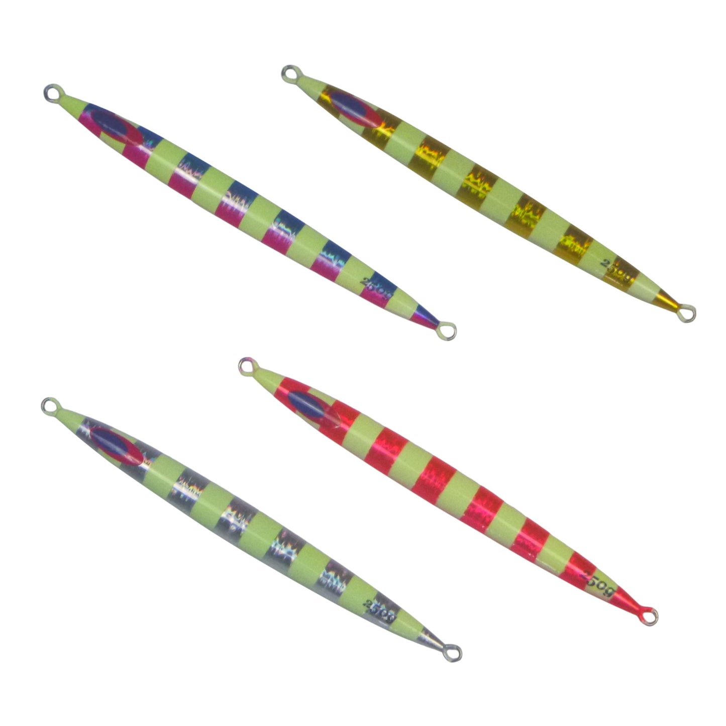 Finesse Lumo Fastdrop Jig, 250gm, Silver Stripe, Qty 2 V658-93MC000683014