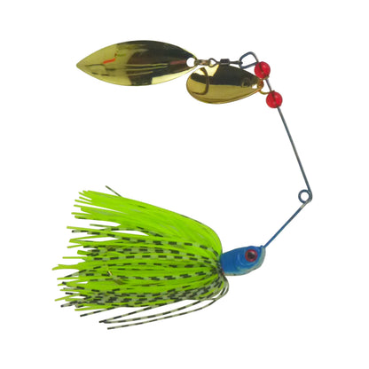 Dekoi 18gm LS20 Closed Eye Spinnerbait, Fluro Green, Qty 2 V658-93MC002200012