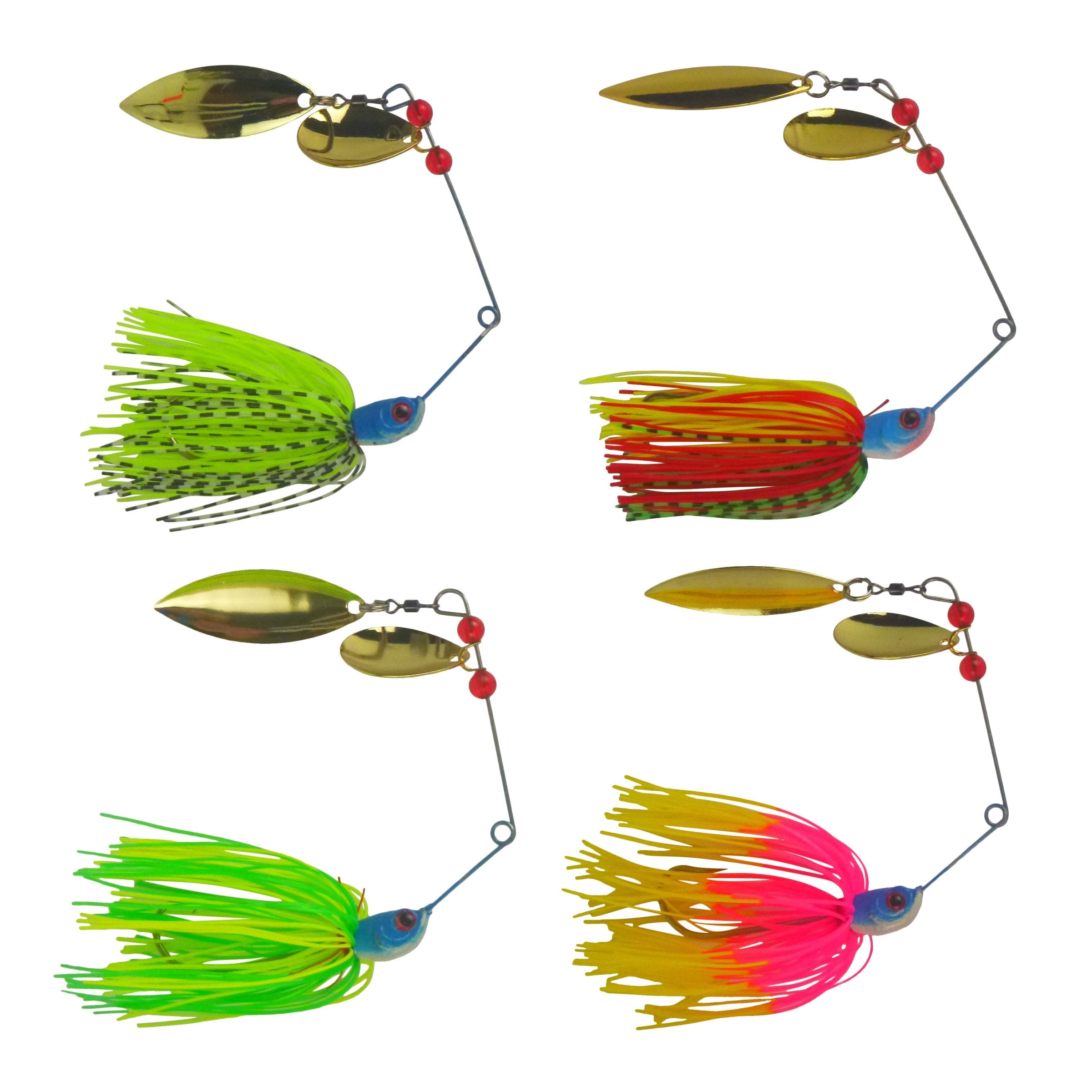 Dekoi 18gm LS20 Closed Eye Spinnerbait, Bright Flush, Qty 2 V658-93MC002200023