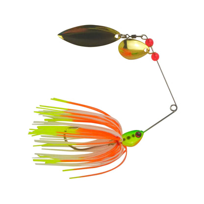 Dekoi 17gm LS21 Closed Eye Spinnerbait, Orange Green, Qty 2 V658-93MC002200031